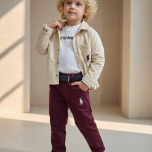 Bordo-Krem Erkek Takım