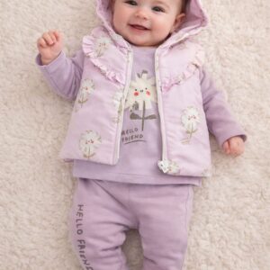 Kapüşonlu 3'lü Bebek Takım