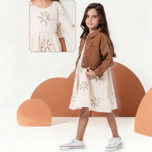 Kahverengi Ceketli Elbise