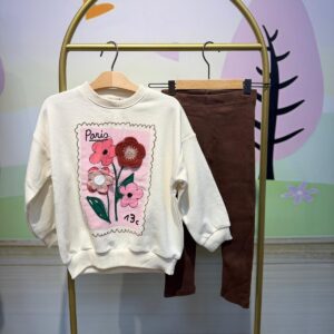 Çiçekli Taytlı Takım