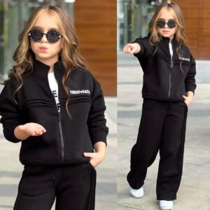 Siyah Ceketli 3'lü Takım