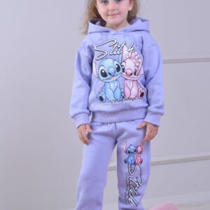 Stitch Kapüşonlu Kız Takım